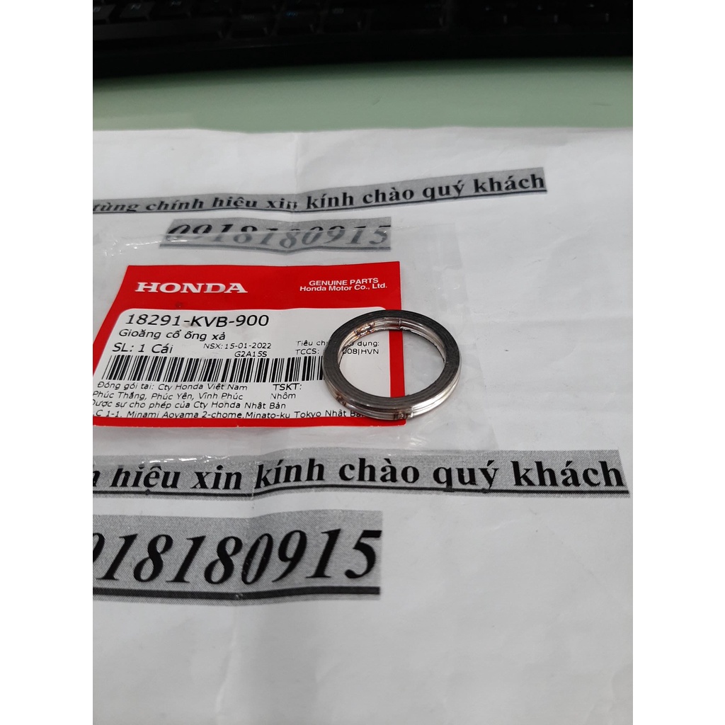 Gioăng cổ ống xả ab 110 lead 110 vision 110 click honda