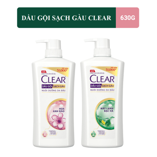 Dầu Gội Clear Hương Hoa Anh Đào Thơm Mát 630g