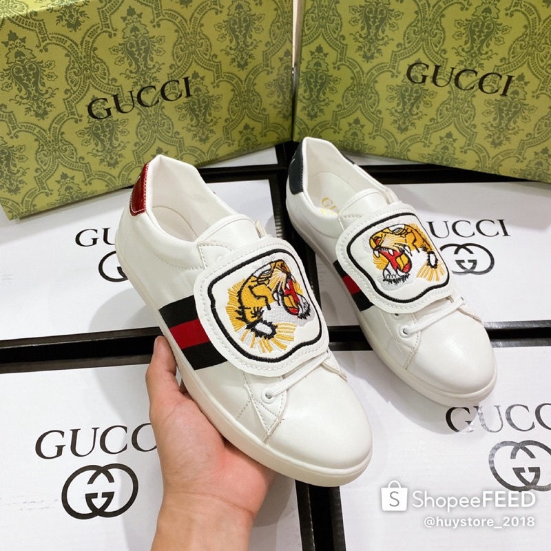 Giày Thể Thao Da Nam Nữ G.C Thêu Hổ 35-43