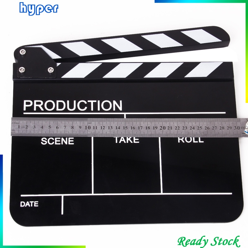 Clapper Board Clapperboard Slate 30 x 22.2cm for TV Film Movie Studio DV