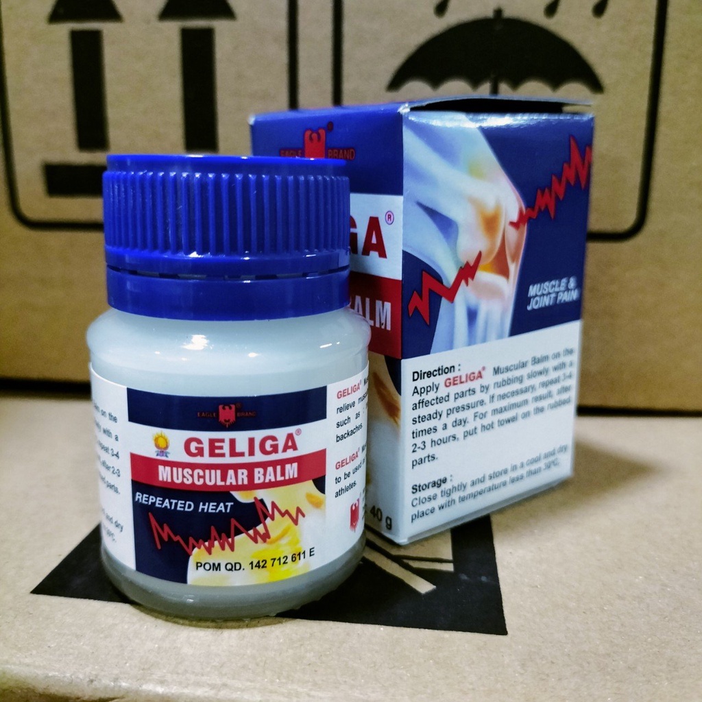 Dầu Cù Là Lửa INDONESIA GELIGA 40g - Cao Xoa Dịu Những Cơn Đau Nhức