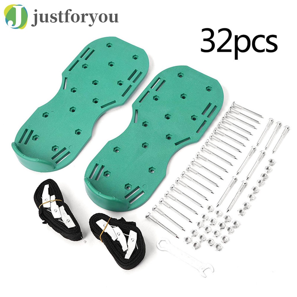 Justforyou2 Lawn Spike Shoes - 26 Nails Spiked Easy Use for Aerating Yard and Lawn