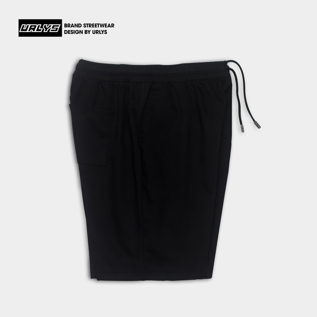 Quần short kaki nam nữ URLYS mềm mịn quần sóoc ngắn màu đen unisex trẻ trung sooc nam cao cấp
