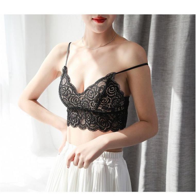 Áo Bra Ren Hoa 2 Dây Phong Cách Hàn Sexy mã 992,