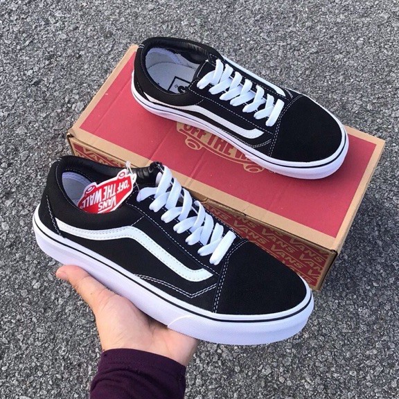 Giày Vans Old Skool Black 1:1 Sneaker Nam Nữ - Giày Trượt Ván Cổ Thấp Màu Đen Trắng [FREE SHIP + HỘP GIÀY + HỘP BẢO VỆ]