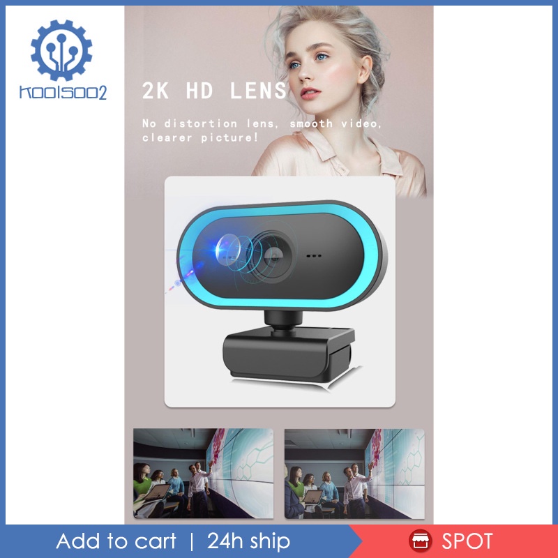Webcam 2k Hd Tích Hợp Micro Hỗ Trợ Gọi Video Và Ghi Âm | BigBuy360 - bigbuy360.vn