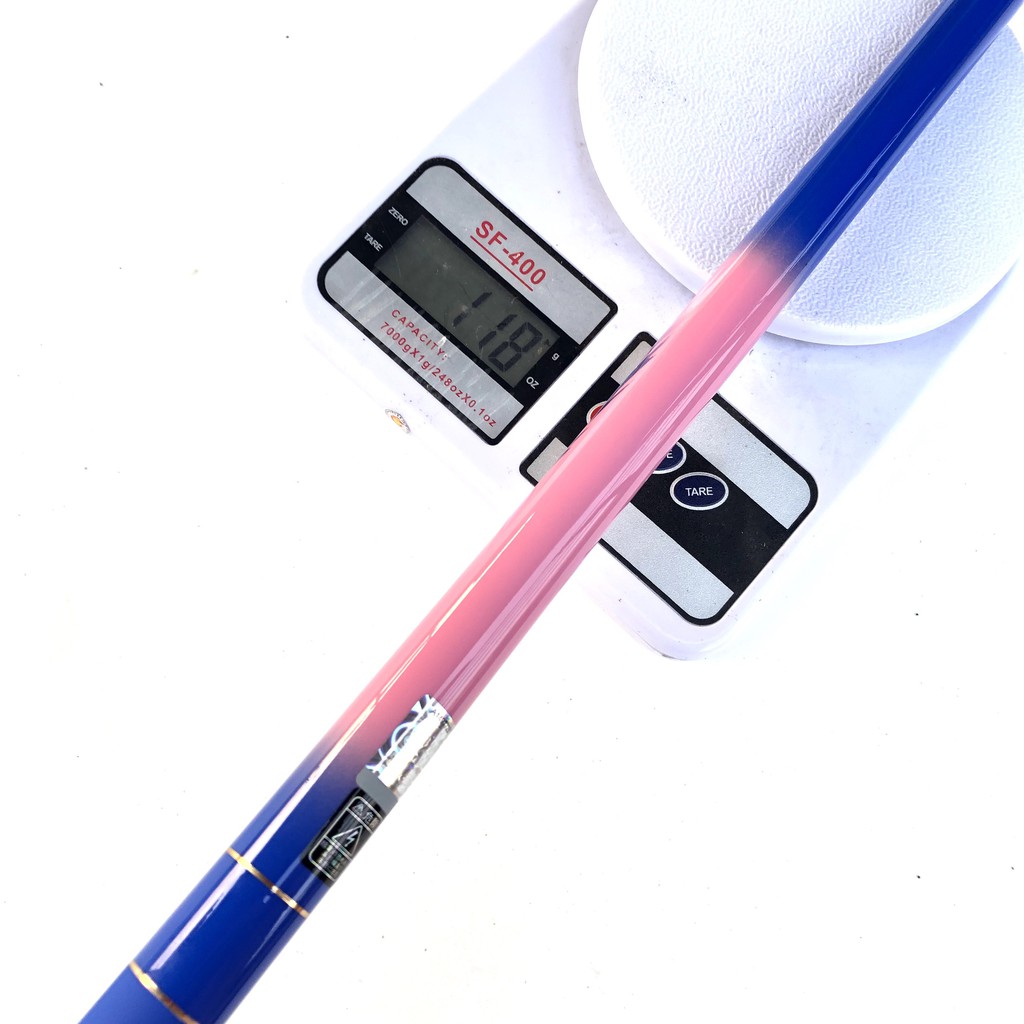 Cần câu tay 6H GW FISHINGTIME , tặng kèm đọt cần , 3m6 - 3m9 - 4m5 - 4m8 Hồng Tím hàng chuẩn y hìnhg