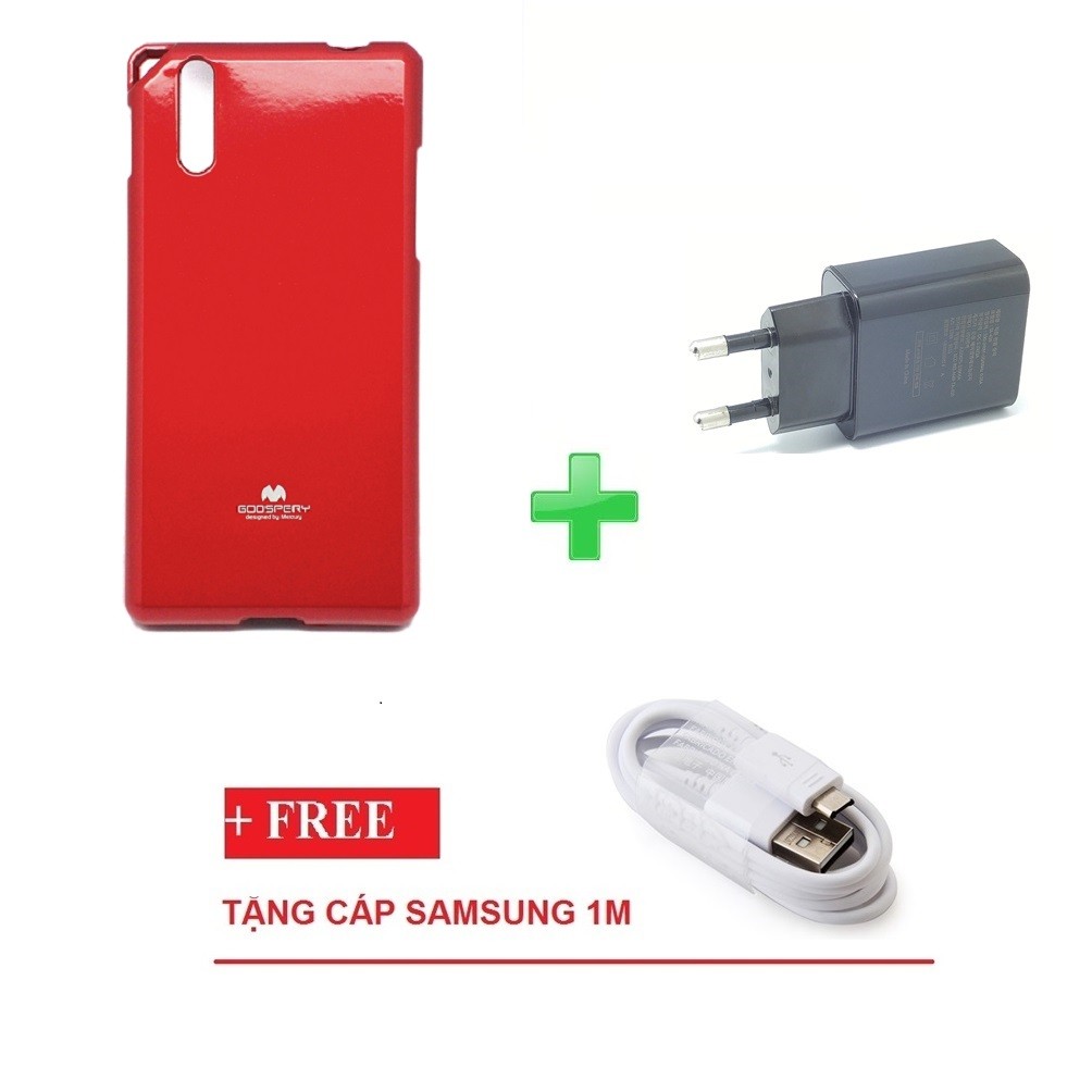 Combo Ốp lưng Mercury A870 + Sạc nhanh hai cổng Sky Vega TẶNG NGAY 1 Cáp Micro USB