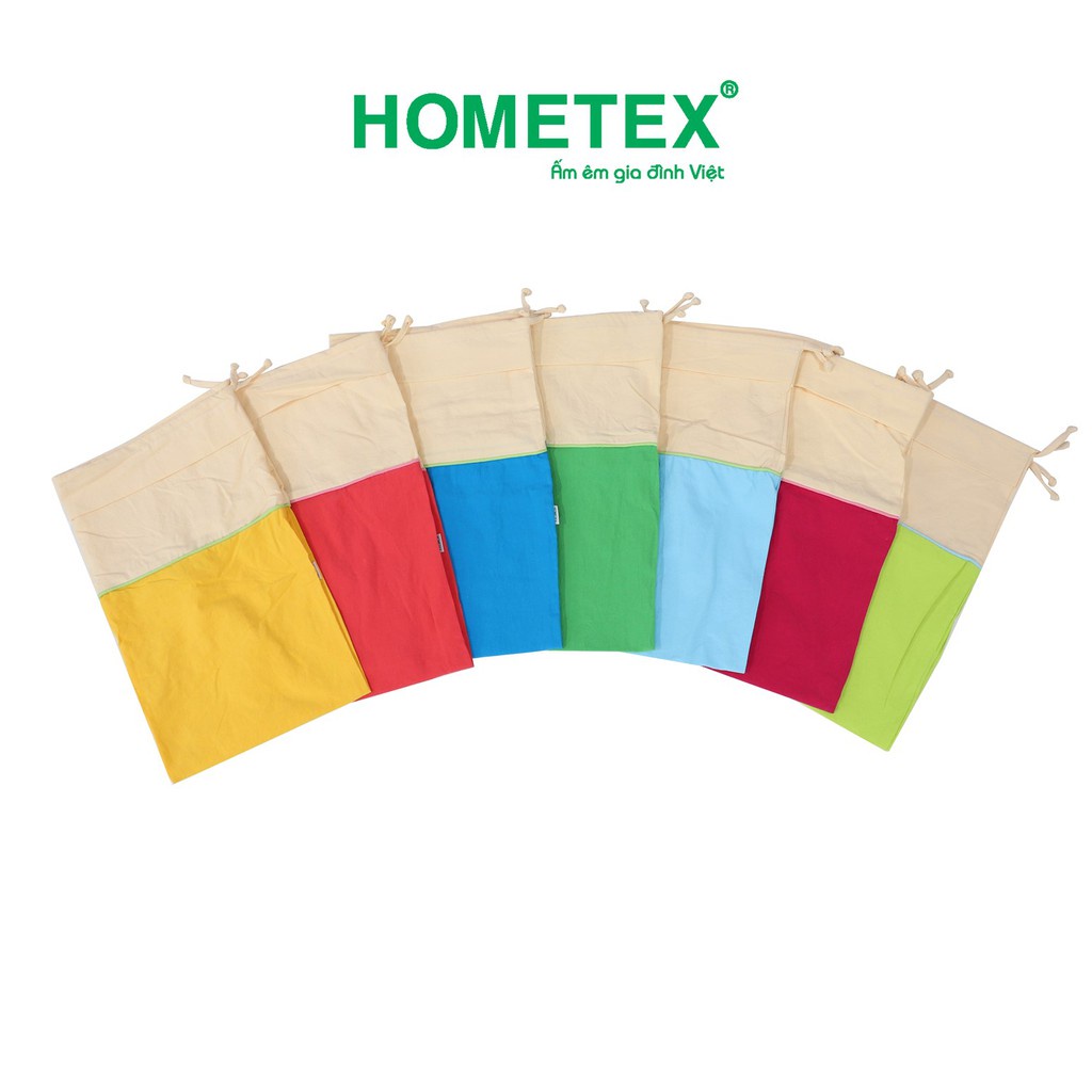 Vỏ gối ôm cho bé, bao gối ôm trẻ em cotton xốp Hometex 22x55, 25x80, 30x90cm