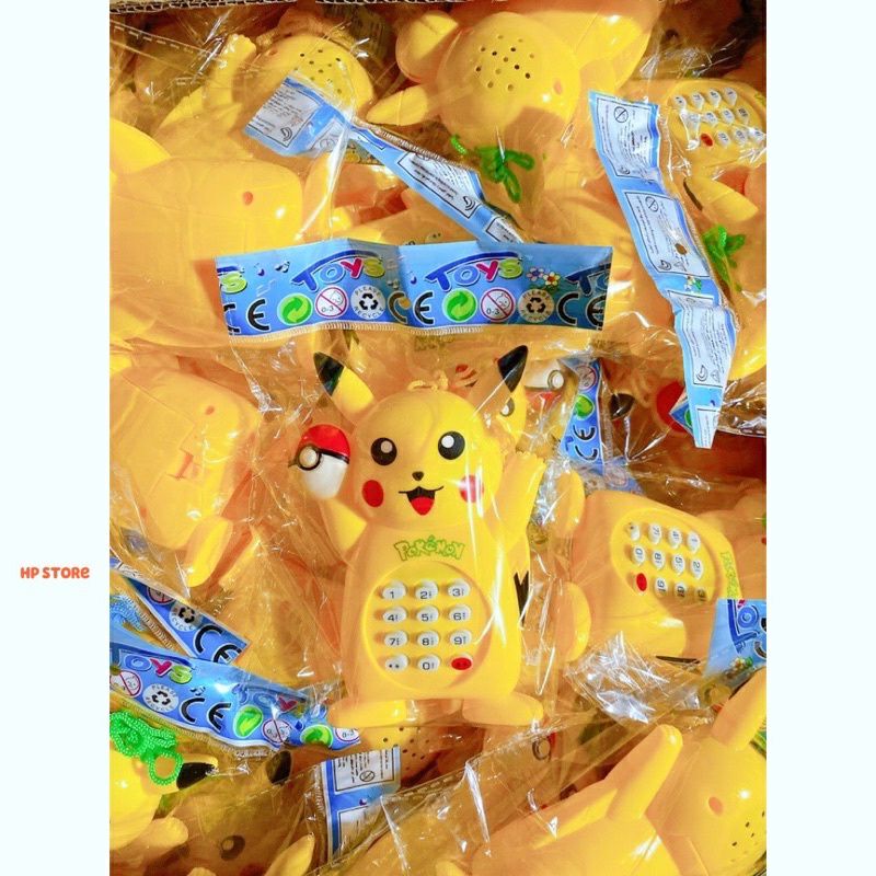 《HCM》 ĐỒ CHƠI ĐIỆN THOẠI PIKACHU CÓ NHẠC CÓ ĐÈN