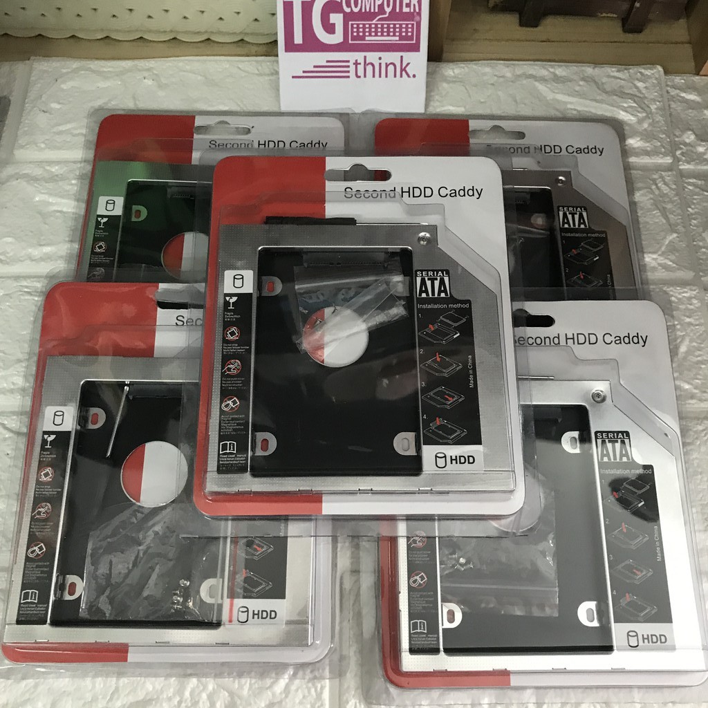 [Siêu rẻ vô địch ] Caddy Bay SSD 12.7mm / 9.5mm- Khay đựng Ổ Cứng Thứ 2 cho Laptop | BigBuy360 - bigbuy360.vn