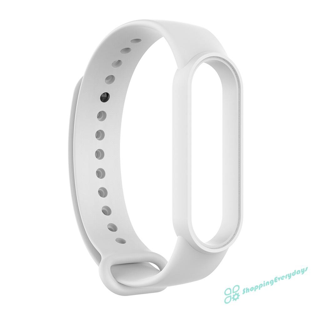 Dây Đeo Thay Thế Chất Liệu Silicon Màu Trơn Cho Xiaomi Miband 5 / Nfc