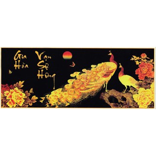 Tranh thêu chữ thập Gia hòa vạn sự hưng DLH-222556