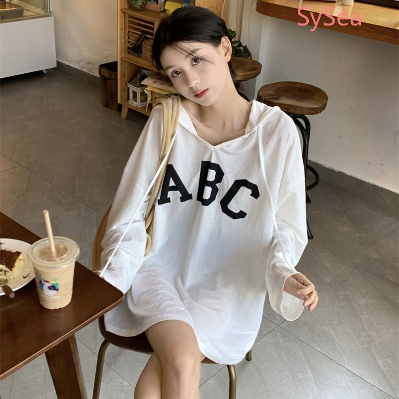 Áo Thun In Chữ Đơn Giản Thời Trang Mùa Thu Dành Cho Nữ Plus size