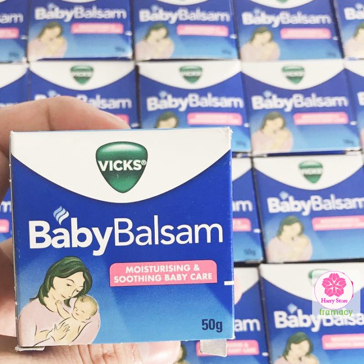 Dầu bôi ấm ngực Vicks Baby Balsam (50g)/Little Innoscents Organic (75ml), Úc chống cảm cho trẻ từ 3 tháng tuổi