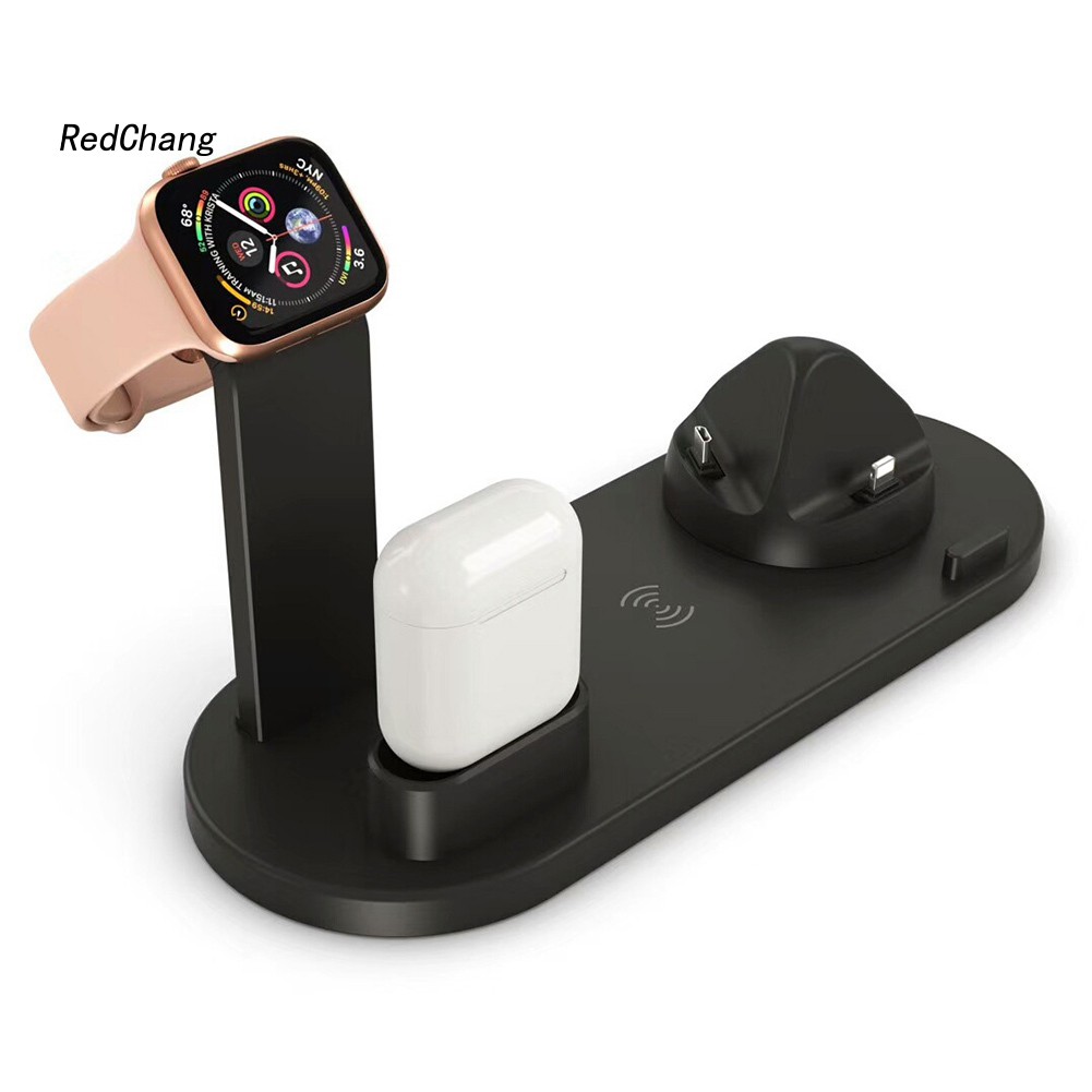 Đế Sạc Nhanh Không Dây 3 Trong 1 Sc10w Cho Iphone Iwatch