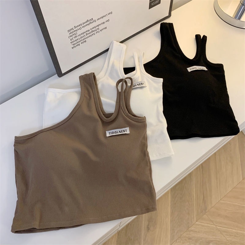 Áo Hai Dây Dáng Ôm Ngắn Hở Vai Thời Trang Mùa Thu Dành Cho Nữ