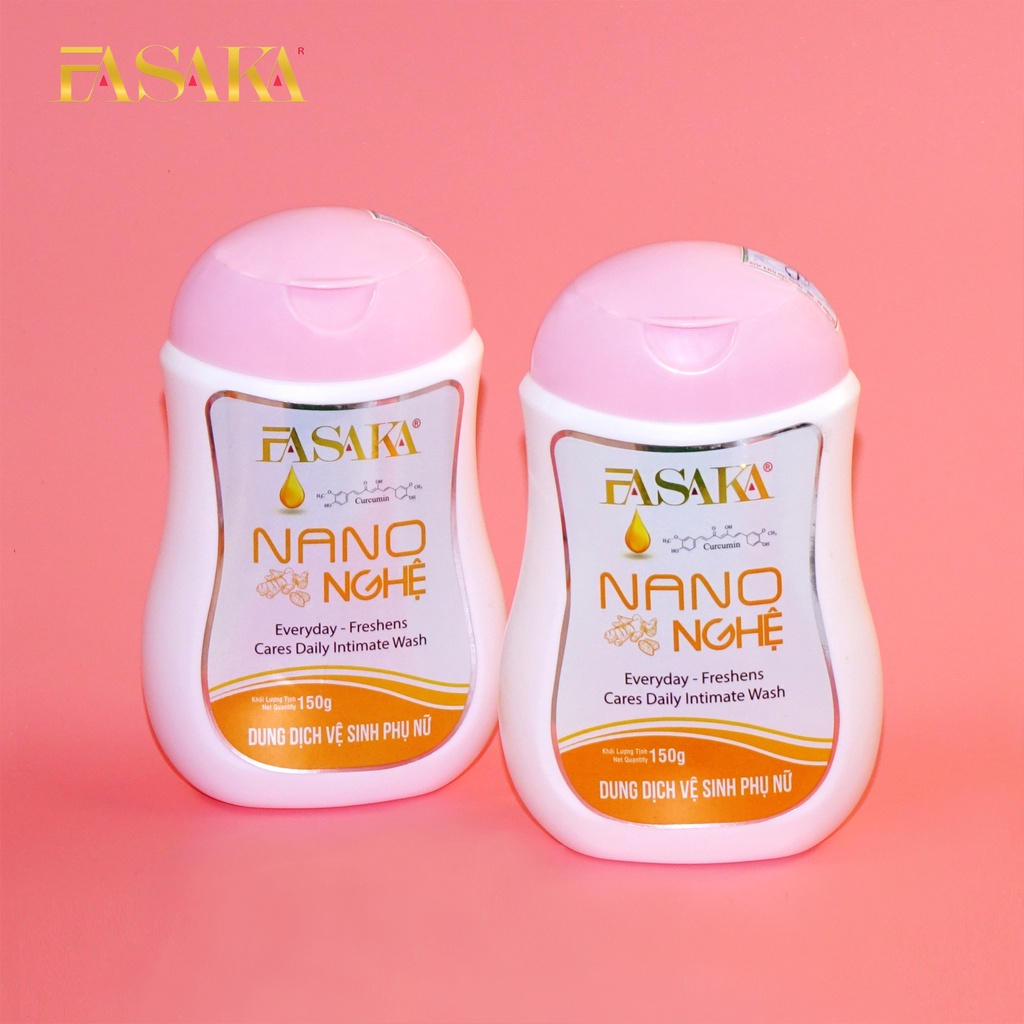 Dung Dịch Vệ Sinh Phụ Nữ Fasaka Nano Nghệ Chính Hãng 150g