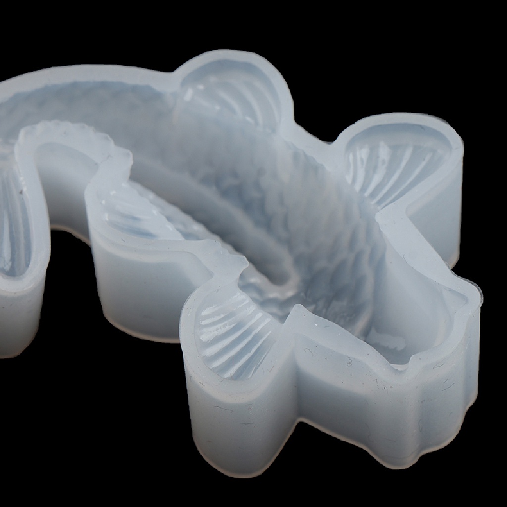 Khuôn Silicone Hình Cá Koi May Mắn 3D Làm Đồ Trang Sức Thủ Công ♨Trên đó
