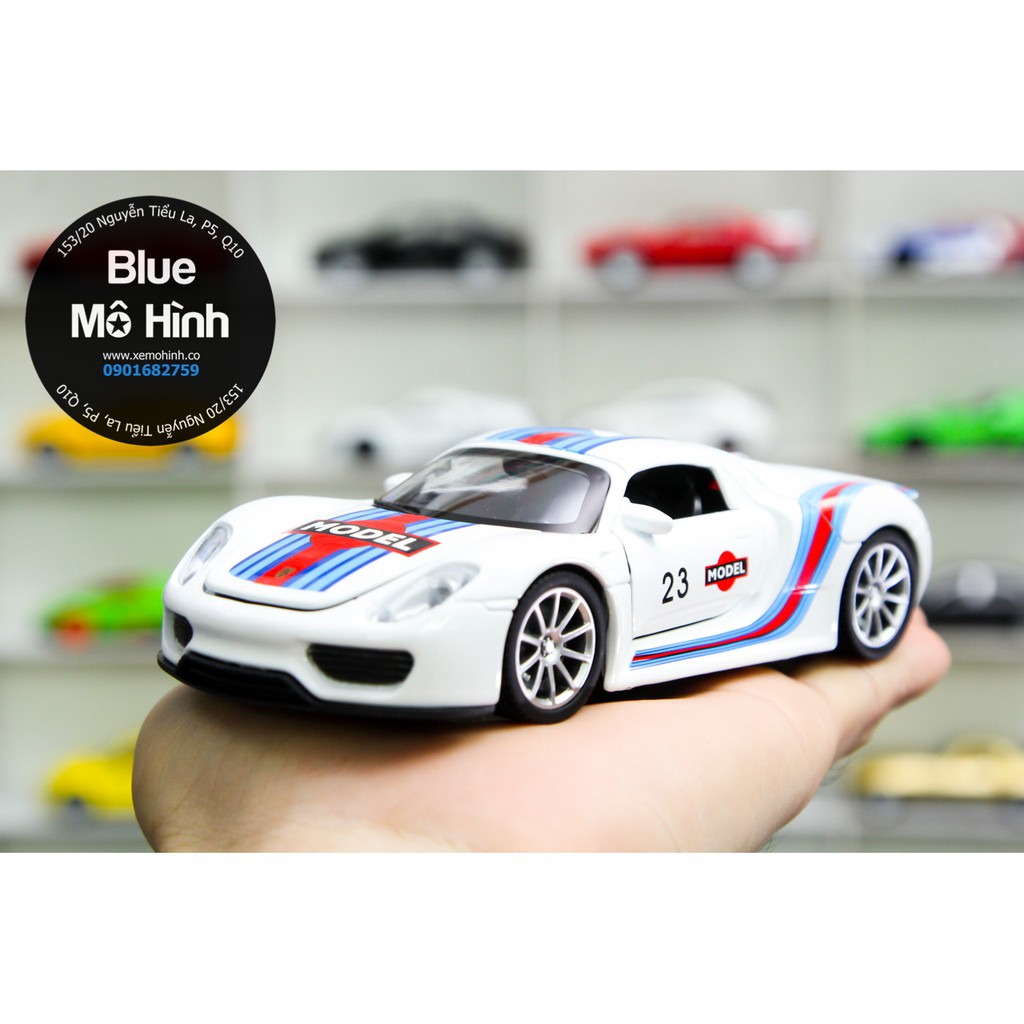 Blue mô hình | Xe mô hình Porsche 918 Spyder Martin Racing 1:32