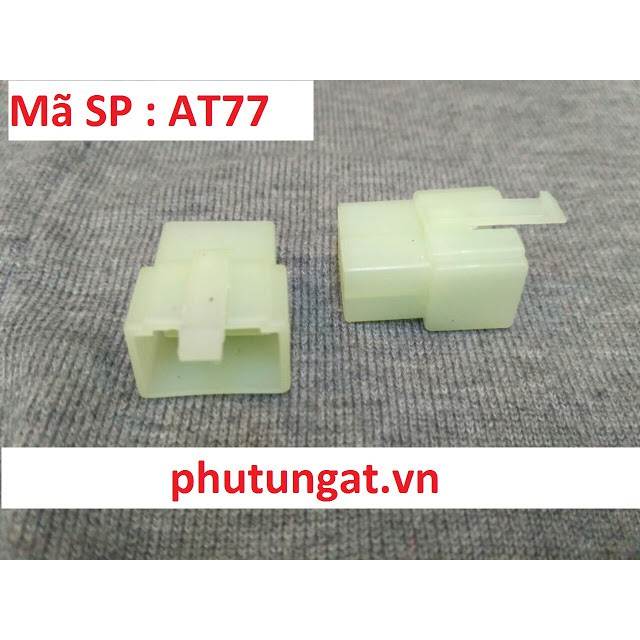 Nhựa xanh đầu Cái 4P 6.3 - AT77 ( 1 bịch / 10 Cái)