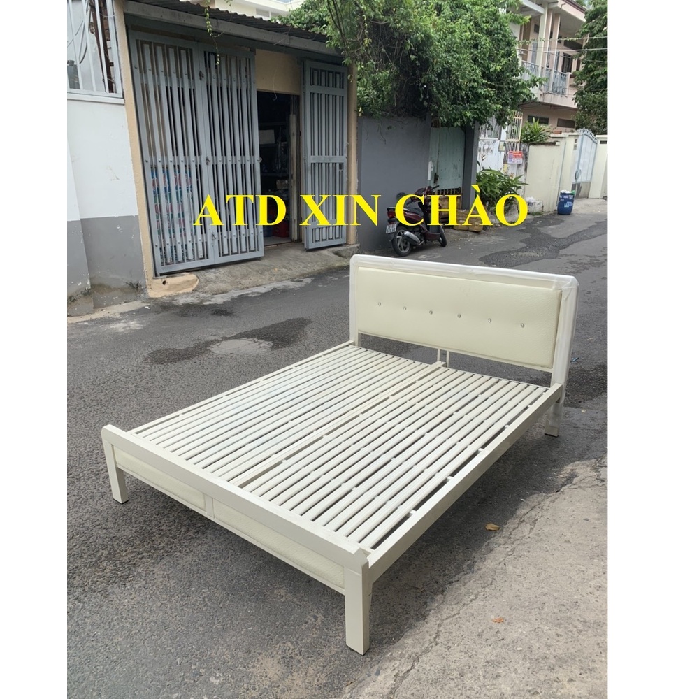 Giường ngủ đơn sắt hộp gia đình 1m4 ,1m6,1m8 x2m mẫu mới đẹp cao cấp TPHCM BÌNH DƯƠNG lắp nhanh