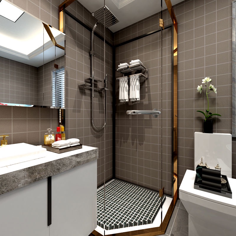 Giấy Dán Tường Dày Dặn Chống Thấm Nước/Dầu/Nổ Cho Phòng Tắm/Nhà Bếp