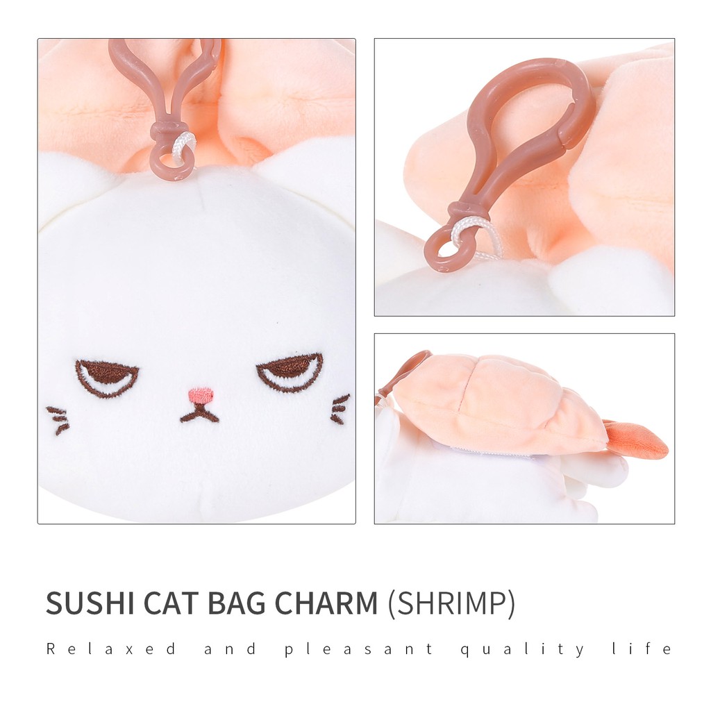 Đồ trang trí túi xách mèo sushi Miniso (Nhiều màu)