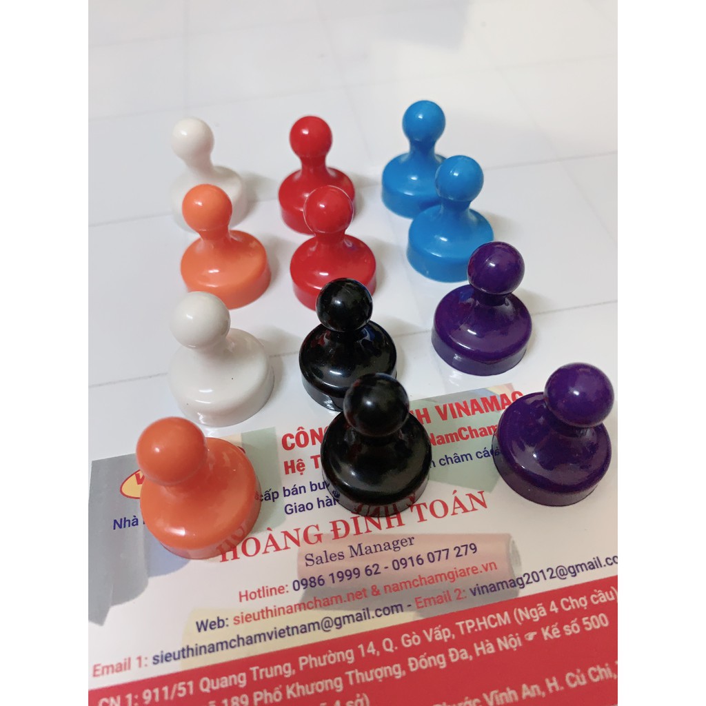 Nam châm núm D19x27mm đính bảng