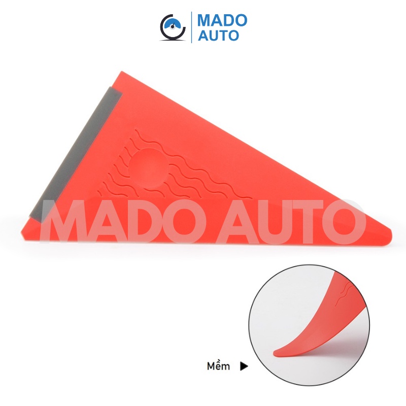 Gạt nhựa tam giác bọc cao su dán Decal ô tô MADO AUTO FS3