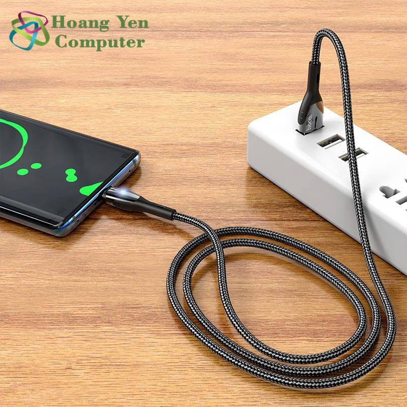 Cáp Sạc TYPE C Hoco U89 Cho Android Dây Dù 1.2M - BH 1 Năm Chính Hãng (MÀU SẮC NGẪU NHIÊN) - Hoàng Yến Computer