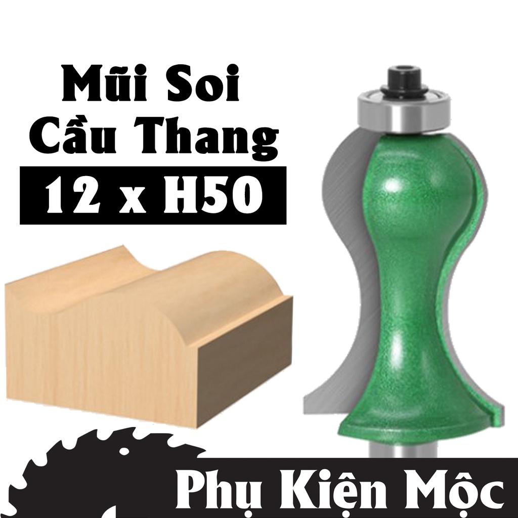 Mũi soi tay vịn cầu thang xanh lá hợp kim vonfram carbide