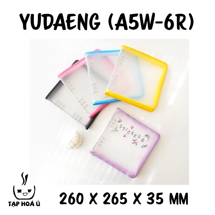 BINDER BÌA KÉO KHÓA A5 TO - 6 CÒNG YUDAENG