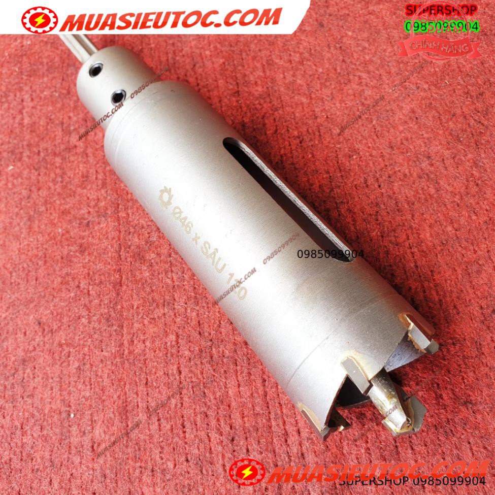 Mũi khoan rút lõi khoét tường gạch sâu Phi 42 x 120 mm không khoan bê tông, không khoan chế búa