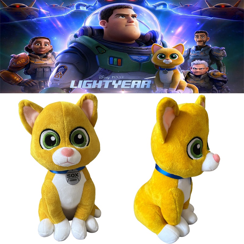 Disney Pixar Buzz Lightyear Sox Cat Animal Sheriff Bass 25cm Stuffed Plush Toys Buzz Lightyear Woody Tracy Doll Cute Mechanical Puppy Plush Toys