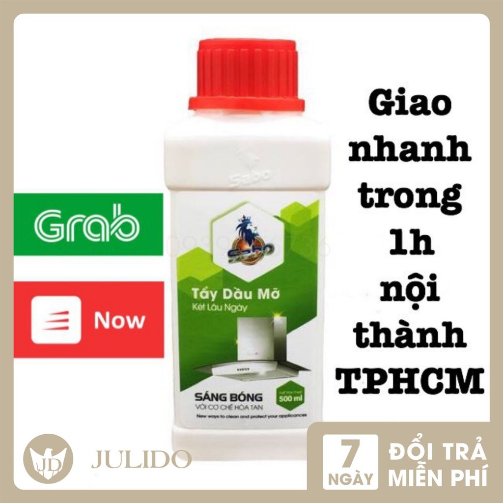 Tẩy dầu mỡ bám két SABO tẩy sạch dầu mỡ cứng đầu trên máy hút mùi bếp gas, bếp từ, tường bếp, xoong chảo