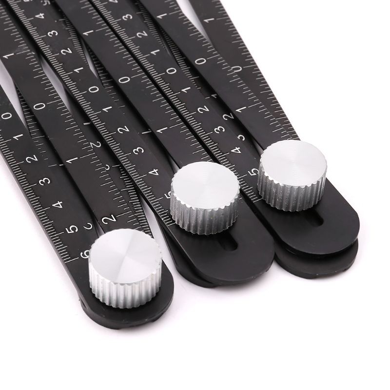 Thước đo nhiều góc nhiều vị trí bằng hợp kim nhôm màu đen đa năng tiện dụng