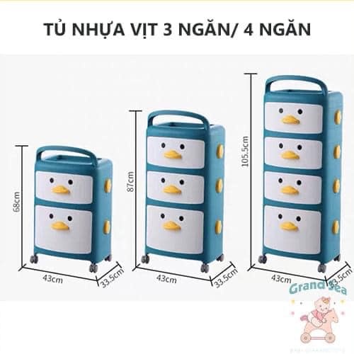 Tủ Nhựa Hình Vịt Nubie