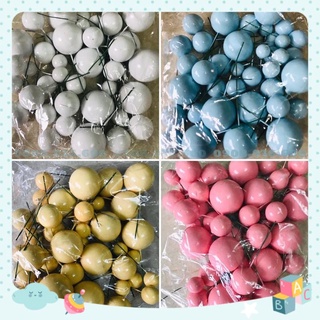 Bi nhựa trang trí bánh ❤ freeship ❤ túi 40 viên bi nhựa màu pastel trang trí bánh kem hpbd
