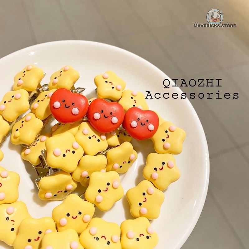 Dễ Thương Kẹp Tóc Hình Đám Mây Và Ngôi Sao Hoạt Hình Phong Cách Nhật Bản Cho Nữ