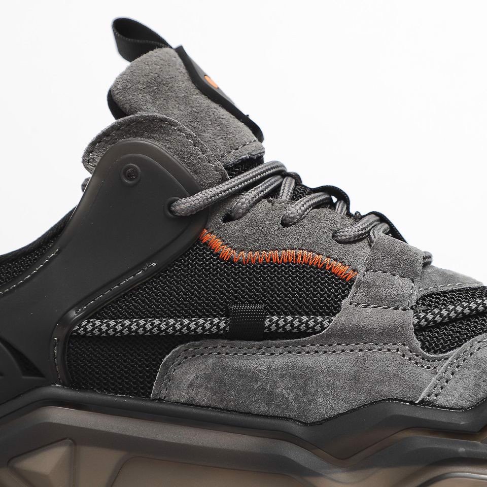 Giày thể thao nam LIFE RUNNING Giày Sneaker da lộn đế giày công nghệ LiteFoam 2.0 tăng khả năng đàn hồi