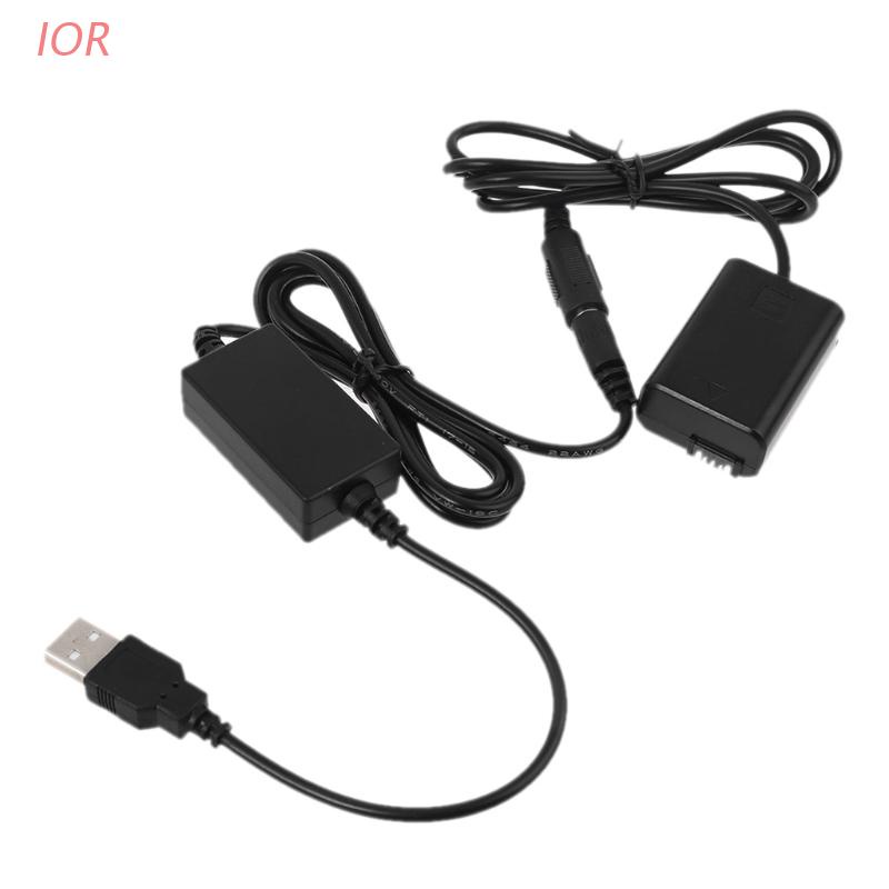 Bộ sạc pin 5V 2A USB sang NP-FW50 cho Sony A7 A7R A7S A7II A7RII A6500 A6400 A6300 A6100 A6000