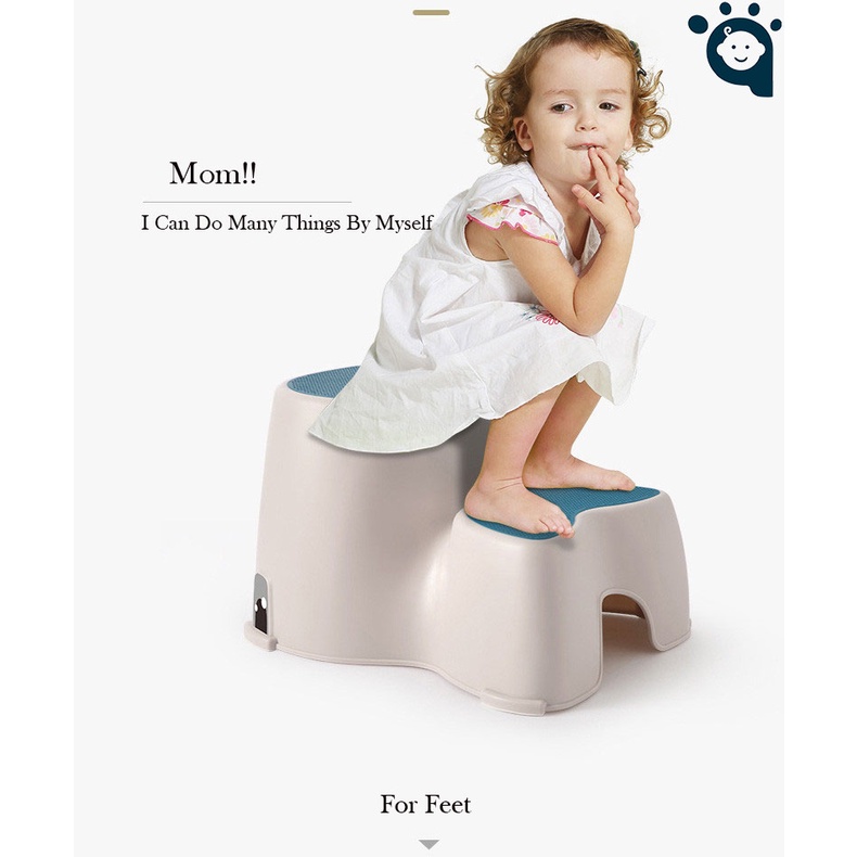Bệ bước chân trẻ em có thang để hình thành thói quen rửa tay độc lập