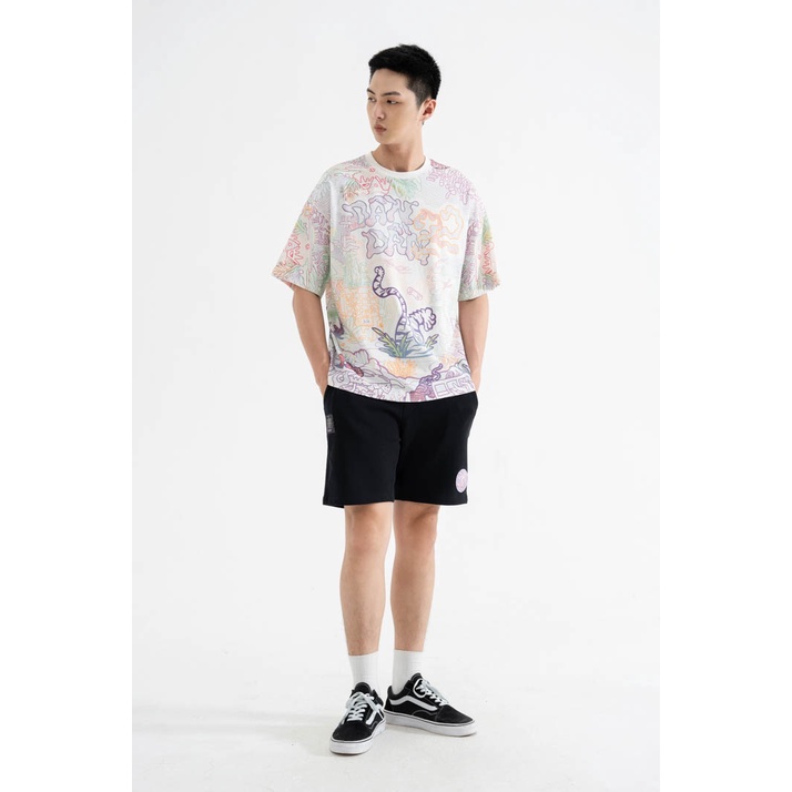 Áo Thun BOO Unisex Dáng Oversize Vải Cotton Cao Cấp Họa Tiết In Tràn Dần Dần 22