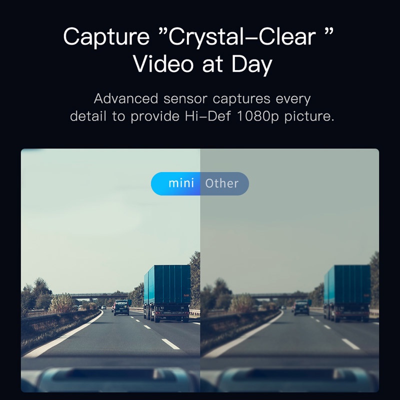[Phiên bản quốc tế] Công cụ giám sát đỗ xe Chuyển động độ nét cao 1080P Youpin DDPai Mini Dash Cam Drive Recorder