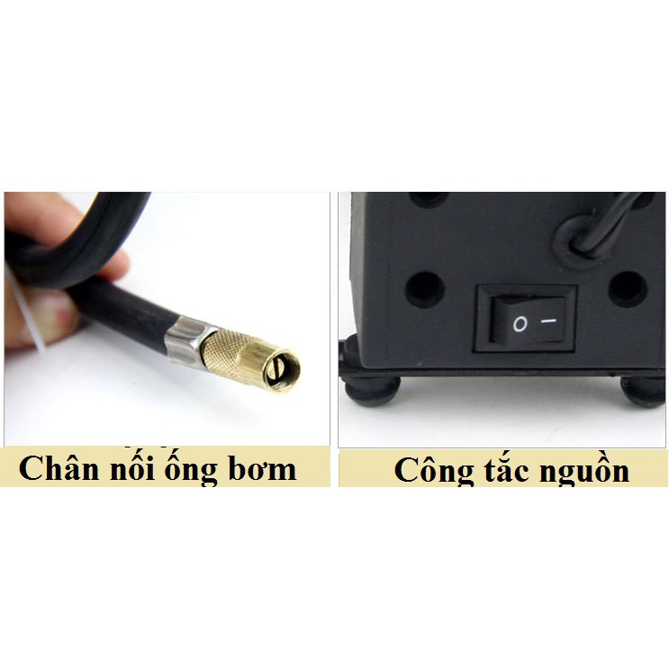 Bơm lốp mini đa năng ô tô, xe hơi , xe máy,  - Công suất 120w