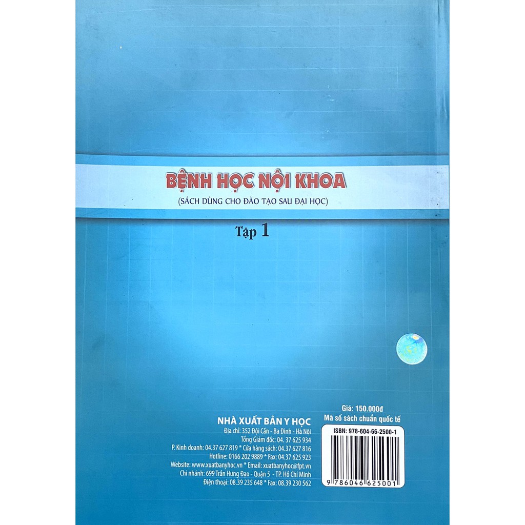 Sách - Bệnh học nội khoa (Sách dùng cho đào tạo sau đại học) Tập 1