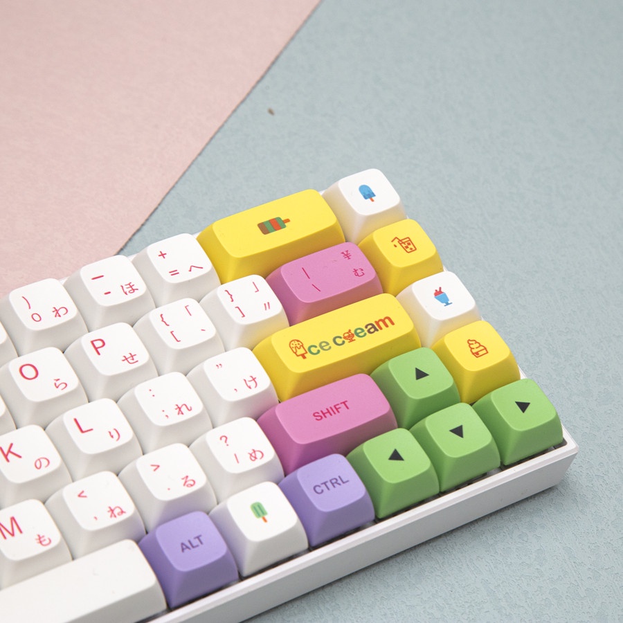 134 Phím Ice Cream Keycap XDA Hồ sơ Girl PBT DYE-SUB Bàn phím cơ học Keycap