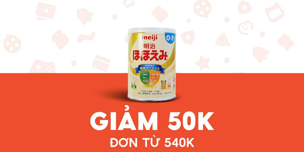 - VY STORE - Giảm 50K Sữa Meiji 0 - 1 dạng lon