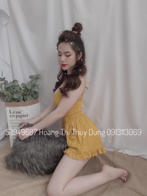 Bộ áo dây quần bèo hàng đẹp Hanna
